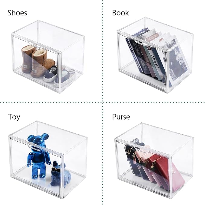 3Pack Clear Plastic Handbag Storage Organizer - Image 6