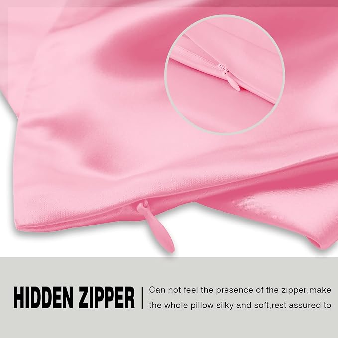 Silk Pillowcase for Hair and Skin, Breathable and Sliky 100% Queen Silk Pillow - Image 4