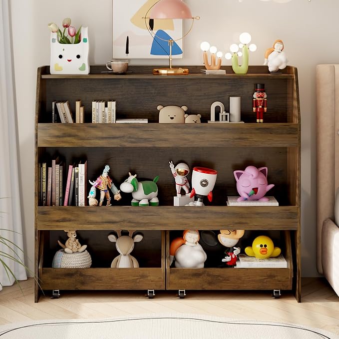 COZPAW Toy Storage Organizer, 3 Tier Montessori Shelf by COZPAW