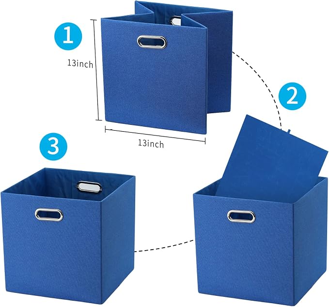 Cube Storage Bins 13×13 Linen Foldable Box - Image 3