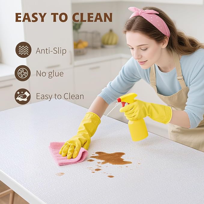 Shelf Liners for Kitchen Cabinets 12in x 20FT, Non Adhesive Drawer Liner Pure - Image 4