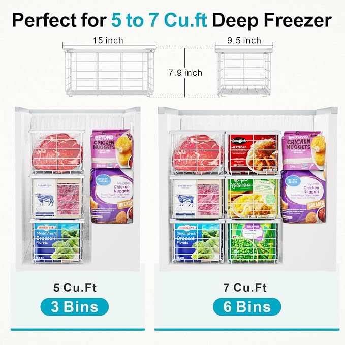 iSPECLE Deep Freezer Organizer Bins - Image 3