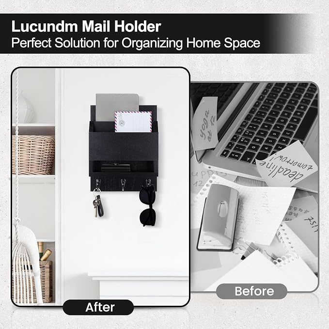 Key and Mail Holder for Wall, Key Holder - Image 6