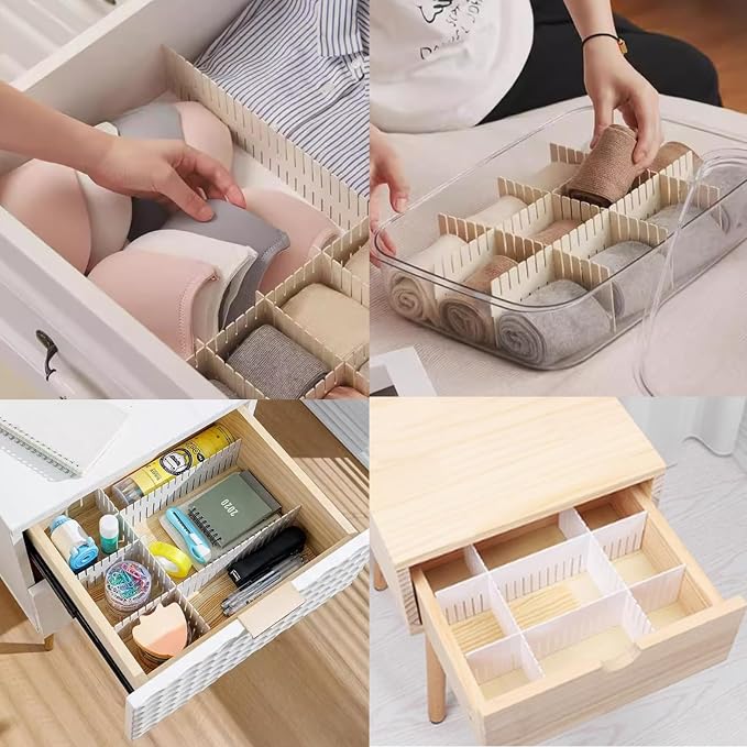 Adjustable Drawer Organizer Dividers Sock, Drawer Storage Partition Board - Image 4