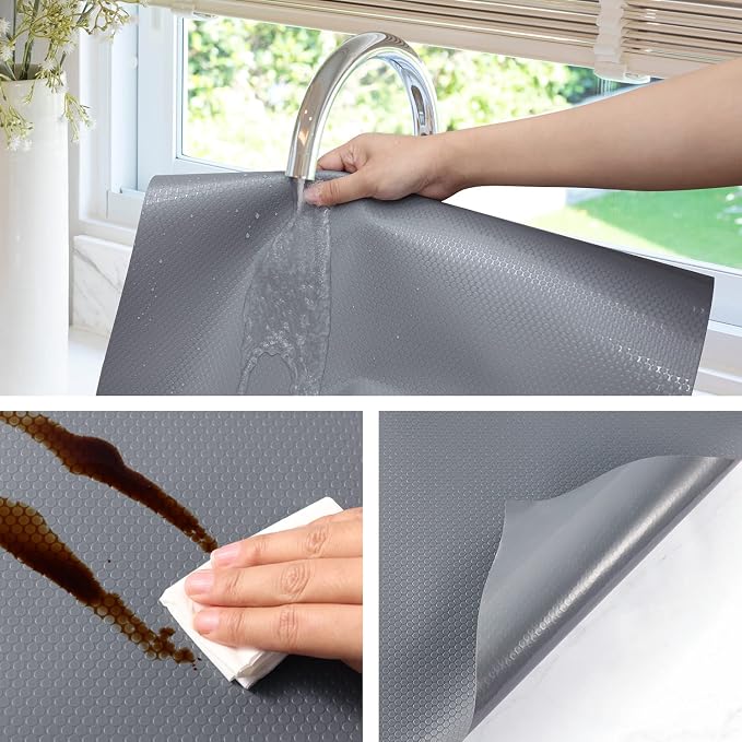 Shelf Liners for Kitchen Cabinets Refrigerator Liners Waterproof Kitchen - Image 5