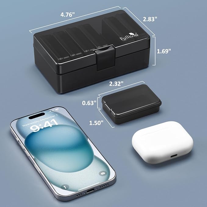 Fullicon Small Pill Case for Purse, Travel Medicine Pill Organizer, Weekly 7 - Image 7