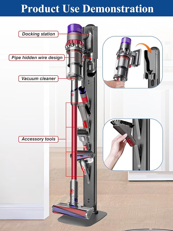 Haturi Vacuum Stand for Dyson V15, V6 - Image 7