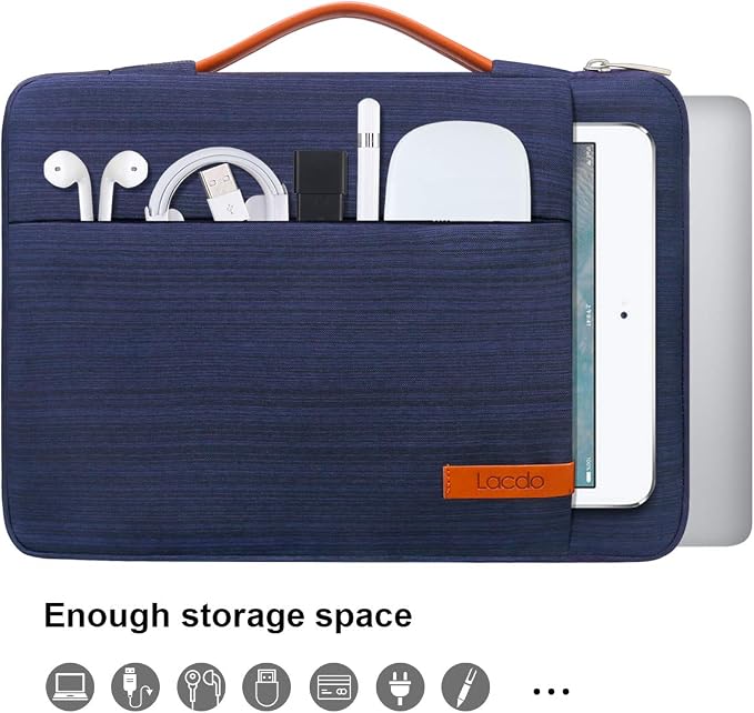 Lacdo 360° Protective 14 Inch Laptop Sleeve Case - Image 2