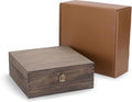 makerflo Medium Dark Walnut Wood Memory Box by makerflo