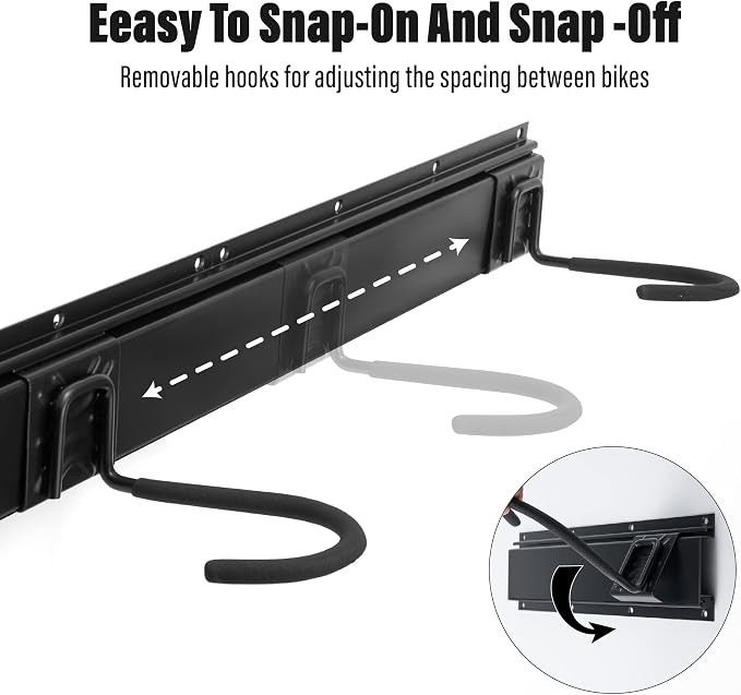 Sinoer 6-Bike & 6-Helmet Wall Mount Rack - Image 5