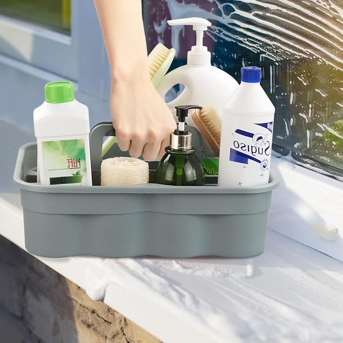 Kekow 4-Pack Plastic Storage Caddy, Carry Caddy - Image 4