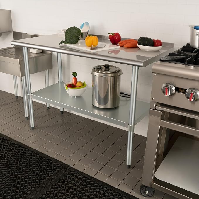 HARDURA Stainless Steel Prep & Work Table 30 x 72 Inches NSF Heavy Duty - Image 6
