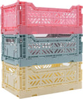 Collapsible Storage Box, Foldable Crate Organizer Bin by LunaCrates