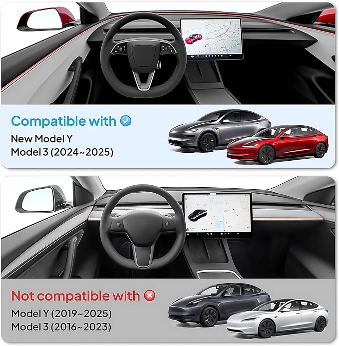 4PCS Upgraded Tesla Model Y Juniper Accessories & Tesla Model 3 Accessories - Image 6