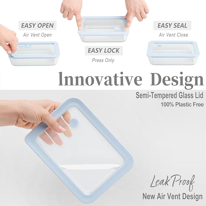 Urban Green Glass Food Container Set - Image 4