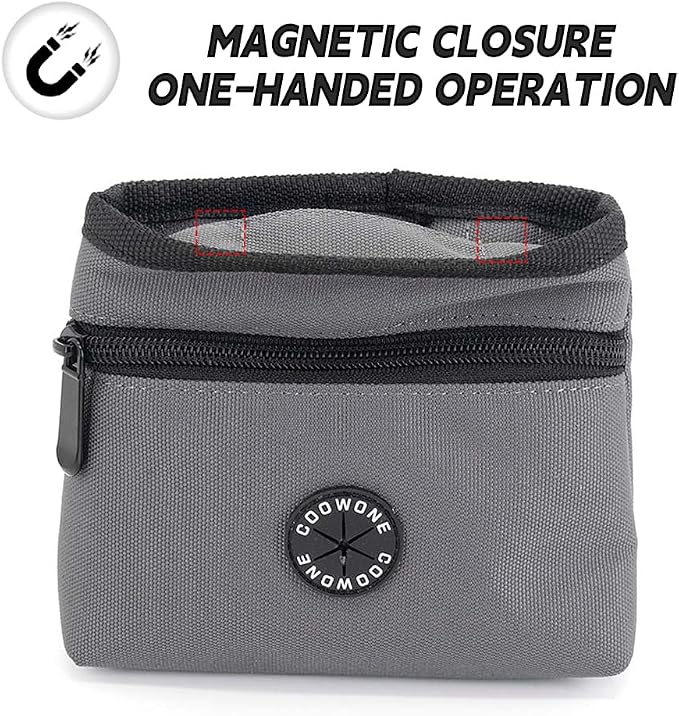 COOWONE Dog Treat Pouch with Pet Training Clicker, Detachable Dog Puppy - Image 2