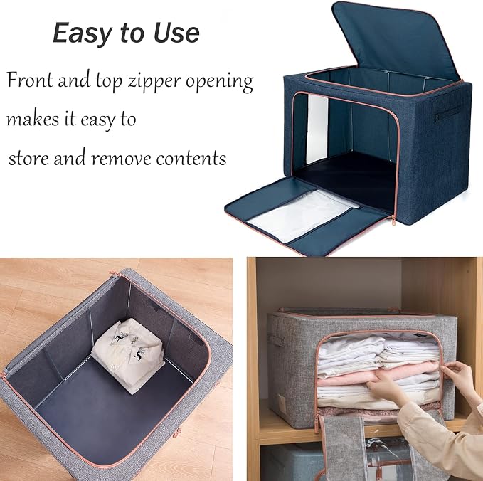 Large Storage Bags, Foldable Storage Bins - Image 6
