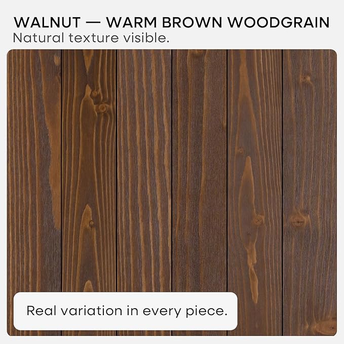 Homeforia Classic Walnut 24 inch Floating Shelf, High End Solid Real Wood Small - Image 6