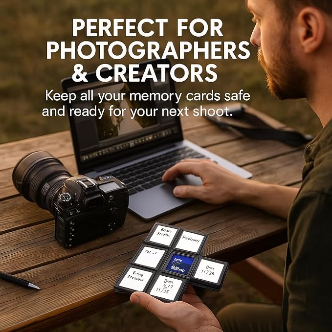 Acuvar 48 Slot SD/SDHC Memory Card Hard Plastic Case – Durable ABS Portable SD - Image 4