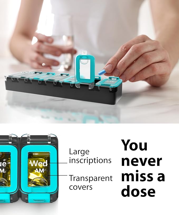 Weekly Pill Organizer 1 time a Day – Pill Box 7 Day - Image 8