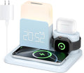 7 in 1 Wireless Charging Station, Alarm Clock by AchievingARefinedLife