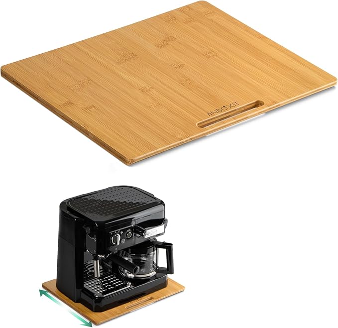 Bamboo Appliance Slider, Sliding Tray by ANBOXIT