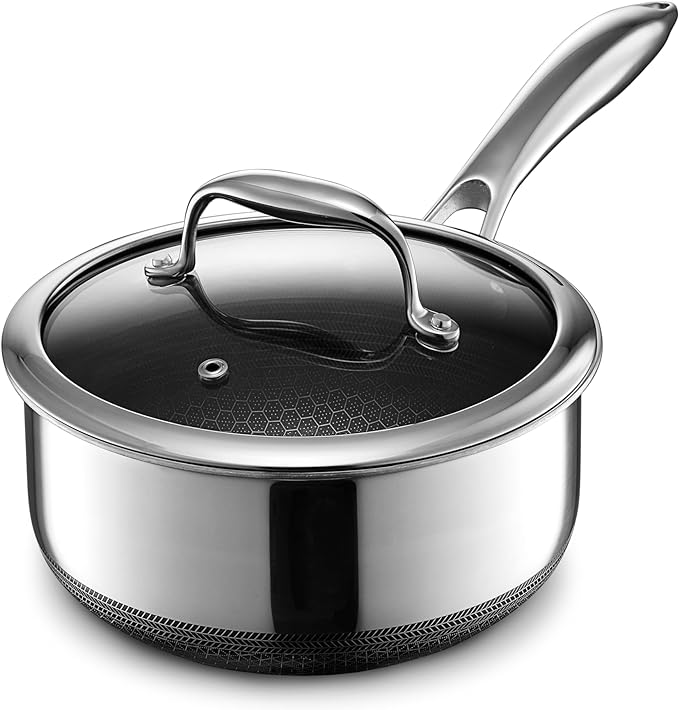 HexClad Hybrid Nonstick 2-Quart Saucepan by HexCladHybridCookware