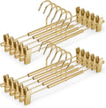 VWV 10-Pack Adjustable Women's Skirt and Pants Hangers, Space-Saving, Suitable by Designedforluxuryhangers