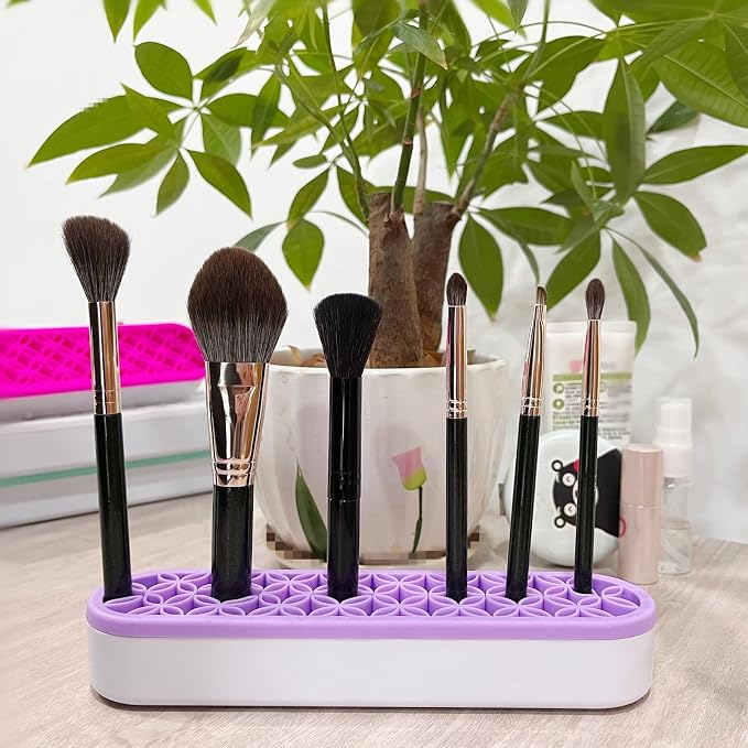 TANG SONG 1 PC Silicone Make up Brush Holder Cosmetic Storage Box Desktop - Image 4