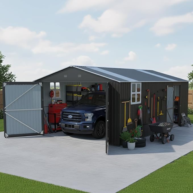 Outdoor Storage Shed 13x20 FT, Sheds & Outdoor Storage Clearance by Zolyndo
