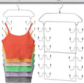 2 Pack Closet Organizers-and Storage, 6 Tier Tank Top Hangers Space Saving by CLODSPAC