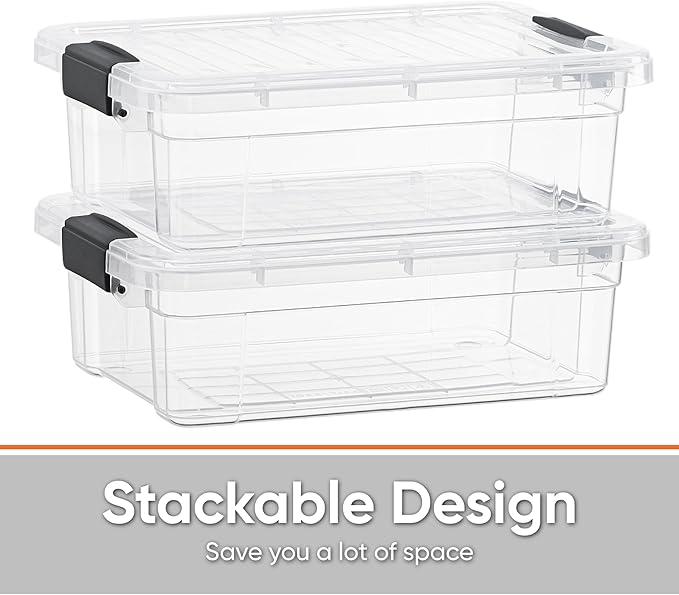 Superio Clear Plastic Storage Bin - Image 3