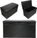 Suncast 80-Gal. Waterproof Resin Large Outdoor Patio Deck Box by Suncast
