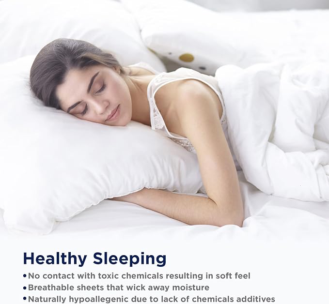 LANE LINEN Pillows Queen Size Set of 2, Soft 100% Egyptian Cotton, Cool & - Image 7