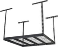 Klutch Overhead Garage Storage Rack — Adjustable Height, 48in.L x 48in.D x by Klutch
