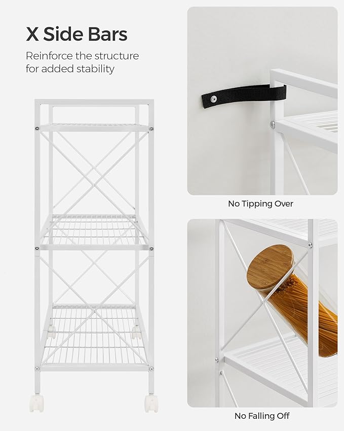 SONGMICS 3-Tier Metal Storage Rack - Image 4