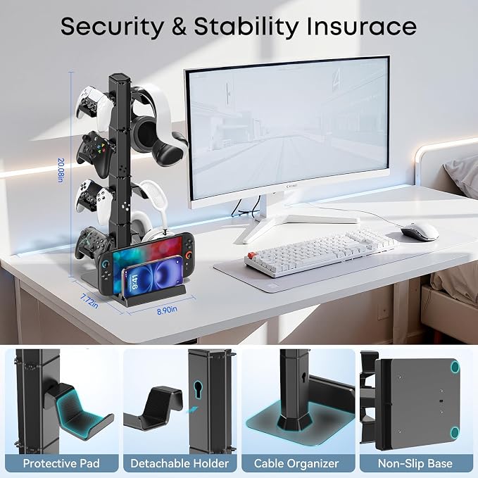 Headphone and Game Controller Desk Stand - Image 3