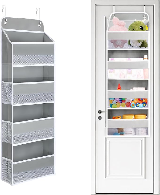 QINGUANG Over The Door Organizer, Hanging Organization and Storage, Behind Door by QINGUANG