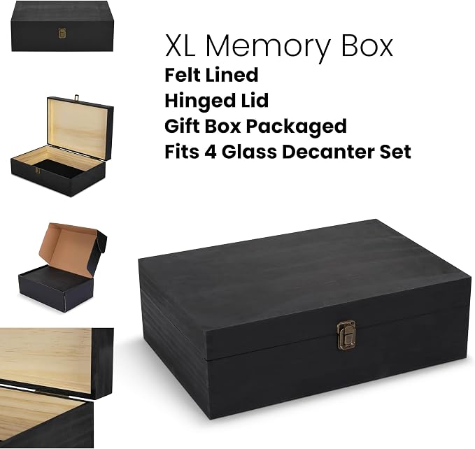 makerflo XL Dark Walnut Wood Memory Box - Image 7