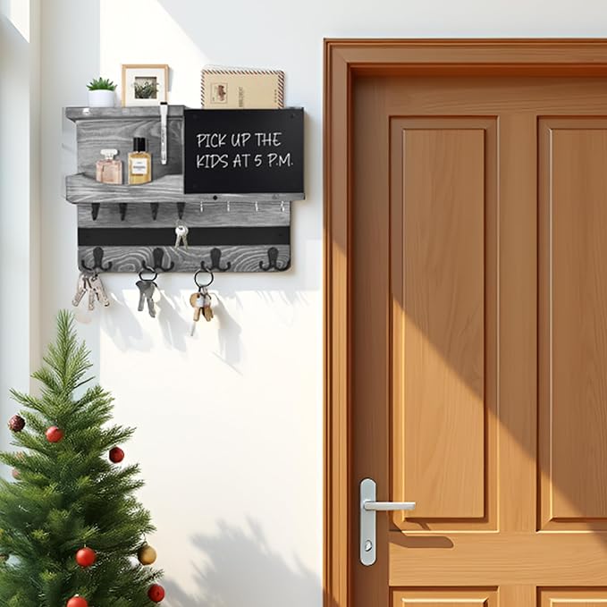 Key Holder for Wall Mount, Farmhouse Mail and Key Holder for Wall Hanger - Image 3