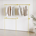 Industrial Pipe Clothing Rack, Heavy Duty Wall Mounted Clothes Rack, Retail by Anynice