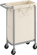 SONGMICS Laundry Basket with Wheels, Rolling Laundry Hamper, 23.8 Gallons by SONGMICSbySONGMICSHOME