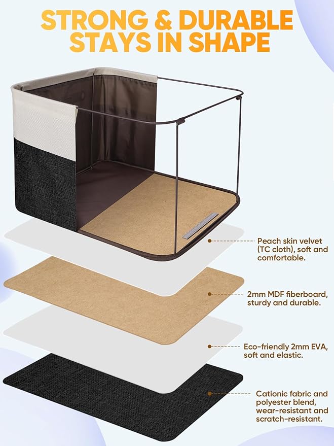 BALEINE 3 Pack Fabric Storage Bins - Image 3