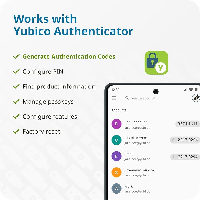 Yubico - YubiKey 5C NFC - Multi-Factor authentication Security Key and passkey - Image 8
