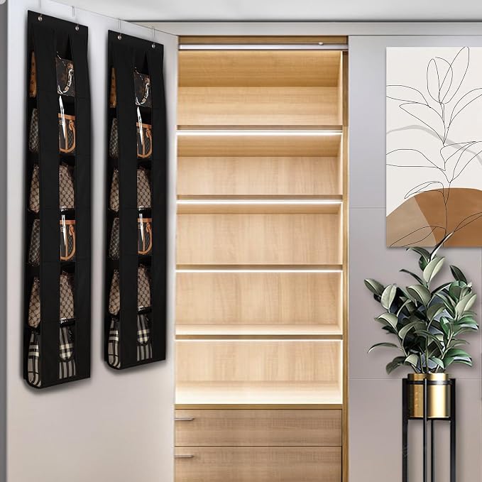 Lirex Over the Door Organizer, 2 Pack Handbag Storage - Image 6