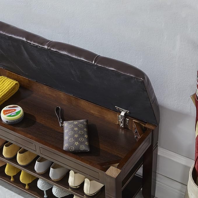 LEILISI Shoe Bench, Storage Rack Organizer - Image 5