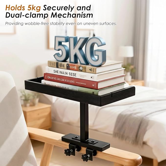 LINGSFIRE Adjustable Bedside Shelf - Image 6