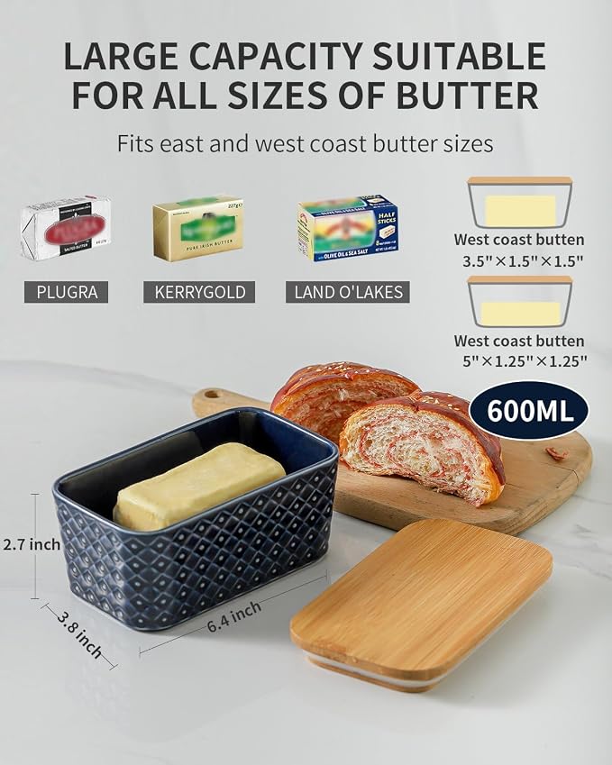 Hasense Ceramic Butter Dish - Image 2