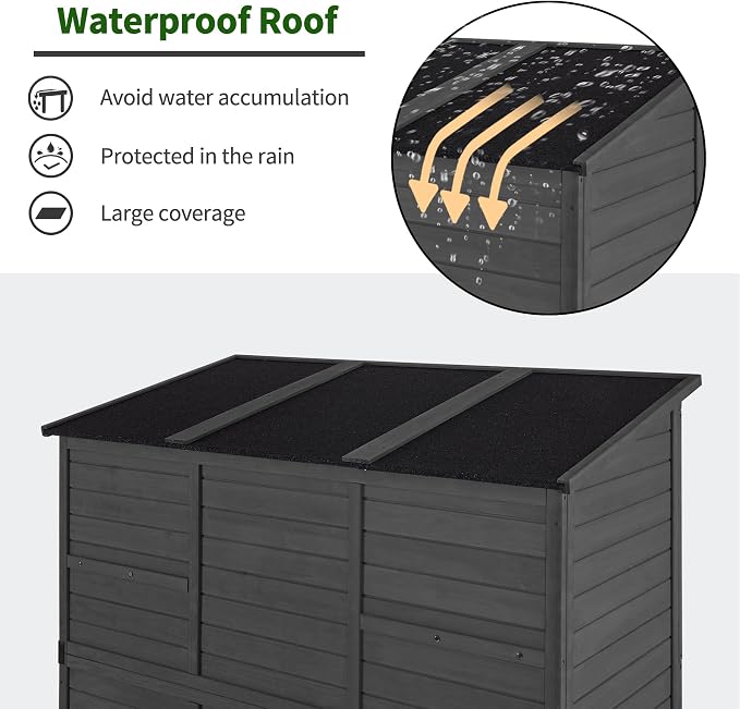 Macrout Large Outdoor Storage Cabinet - Image 5