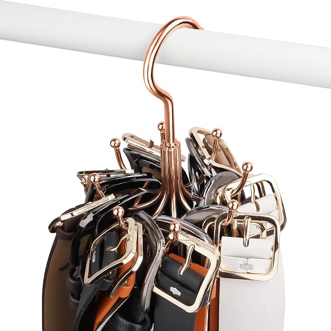 ZEDODIER Belt Hanger, Belt Rack Closet Accessories Organizer, Maximum 24 - Image 3